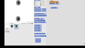 простой видео урок по скретч Scratch ,спрайт касаетсья спрайта-спрятатсья
