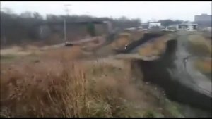 Мотокросс. Прыжки с наклоном.