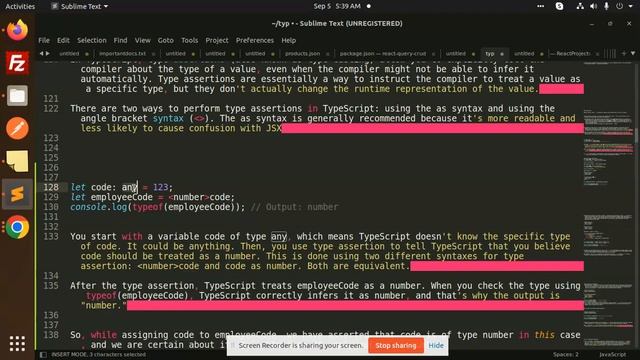 Typescript Tutorial #43  Type Assertions TypeScript