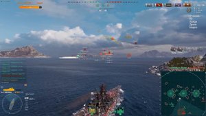 ⚓Линкор Shikishima - Наконец то тащим! // Бой со стрима!
