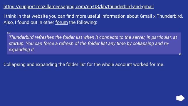 How can I force Thunderbird to reload IMAP folder structure смотреть онлайн