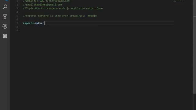 Creating Node js Modules