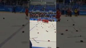 Россия Германия! Хоккей! Олимпиада 2018! Пхёнчхан! Победная шайба! Видео с трибун! 4:3 ОТ!