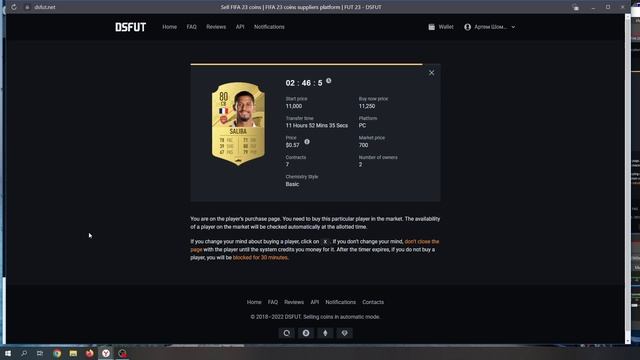 FIFA23 Заработок на покупке игроков DSFUT. смотреть онлайн