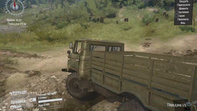 MudRunner 2018  ГАЗ -- 66 ОБНОВЛЁННЫЙ