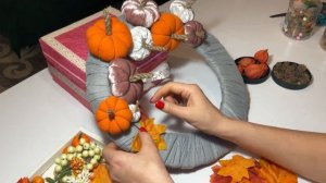 Осенний венок своими руками. Autumn decor.DIY