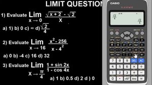 LIMITS CALCULATOR TECHNIQUE: Calculator Method For Calculus | Casio fx-991 ex calculator