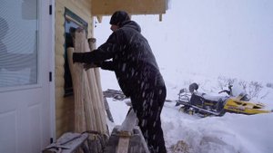 OFF GRID SAUNA - Alaskan Log Cabin (Log Handrails) Part 3