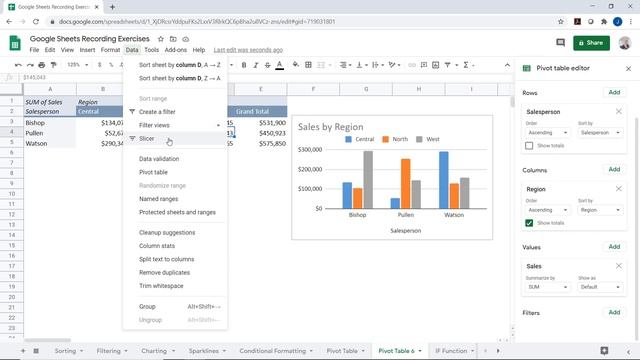 Google Sheets Advanced Tutorial