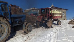 Трактор Т 16 с цепами сможетли тянуть Трактор Т 40