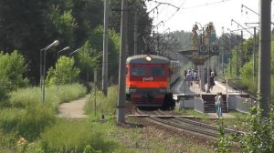 Электропоезд ЭР2Т-7177 перегон Икша - Яхрома