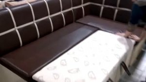 Уютный кухонный уголок «Квадро 5 ДУ» со спальным местом