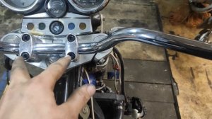 HONDA cb400 Super Four  установка нового руля 2 часть