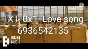 TxT 0x1=love song Roblox music code id