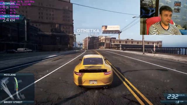 Need for Speed Most Wanted 2012 (core 2 duo e8400, GTX 1050Ti 4Gb) смотреть онлайн