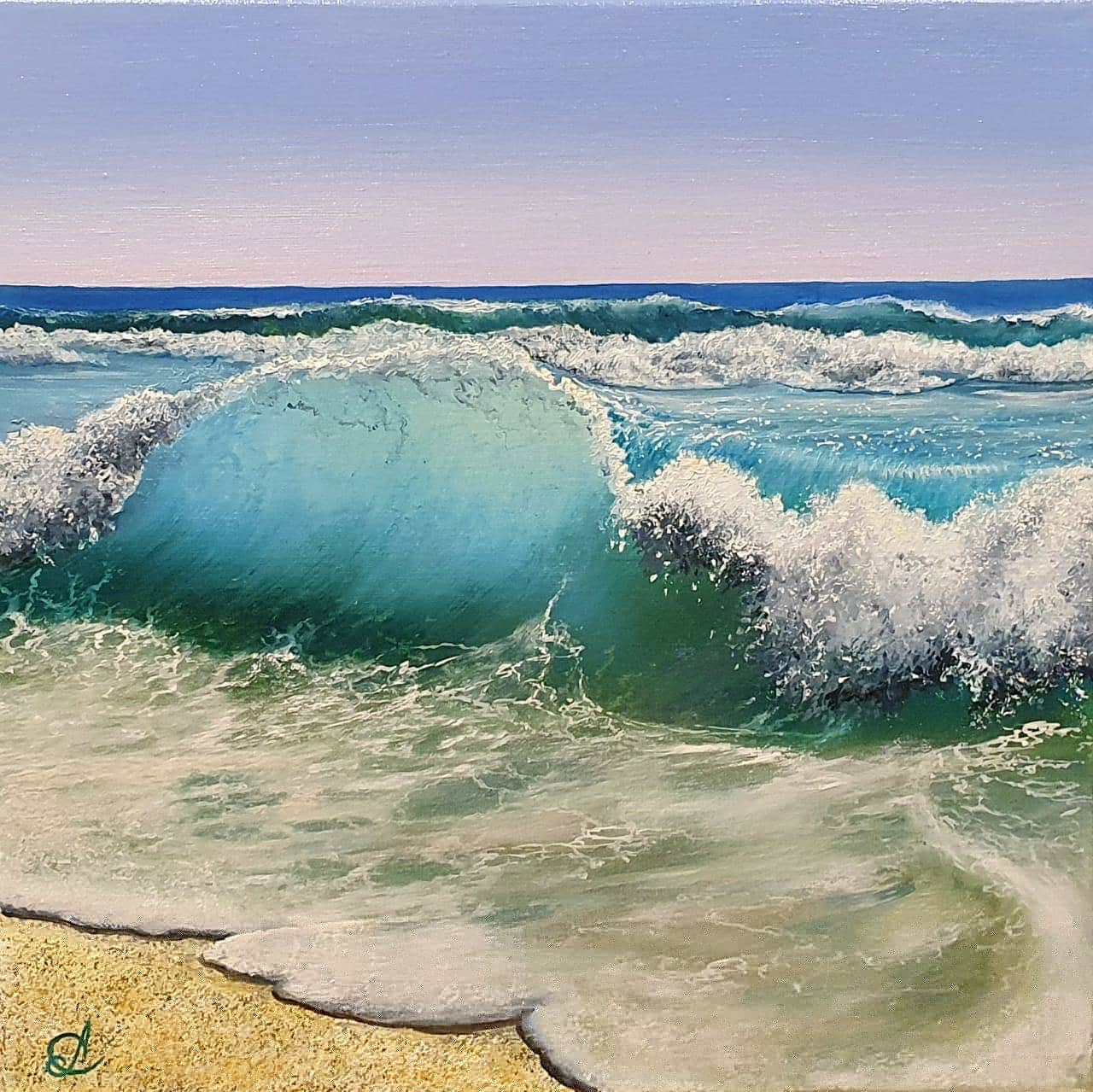 Как нарисовать тропическую волну смотреть онлайн