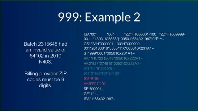 Webinar Advanced EDI Reading X12 999 and 277CA смотреть онлайн