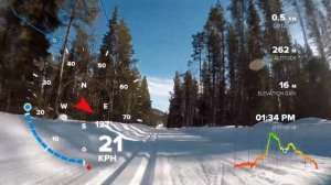 Hazardous downhill-Cross-country skiing! -Vaarallinen lasku-Muonio Jerisjärvi