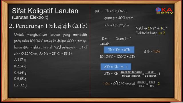 Kelas 12 | larutan elektrolit, isotonis, diagram P-T | sifat Koligatif | soal dan pembahasan смотреть онлайн