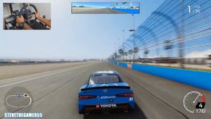 NASCAR HEAT 5 - FIRST GAMEPLAY & CHALLENGES (NASCAR HEAT 5/PC) FANATEC WHEEL