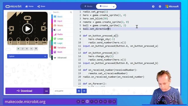 MakeCode Python for micro:bit - Love Meter and Pong game смотреть онлайн
