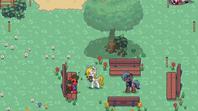 Бесимя в пони тауне с сестрой ( Pony Town ) смотреть онлайн