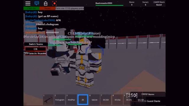 Roblox:Star Wars Roleplay ep 1 смотреть онлайн