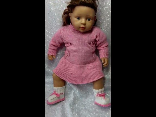 Детское платье на вязальной машине. МК №3 смотреть онлайн