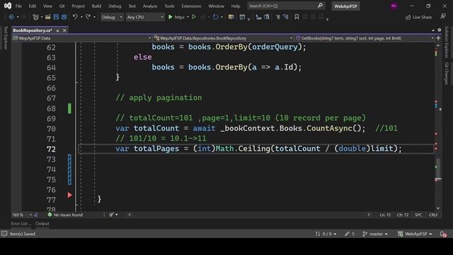 Filter, sort and pagination in .net 7 apis