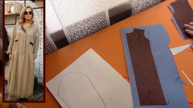 Комфортное платье в стиле бохо , моделируем платье. смотреть онлайн