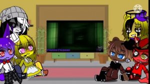 Fnaf 1 +puppet react to the return//gatcha club//andrej989/GCRV//