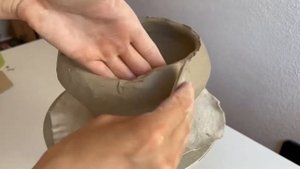 DIY/Ваза из глины своими руками//Керамика ручной работы