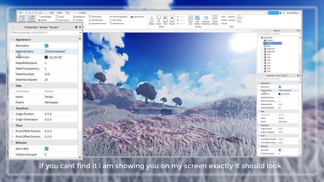 How To Change Your Terrain Colors In Roblox Studio [MINI TUTORIAL] смотреть онлайн
