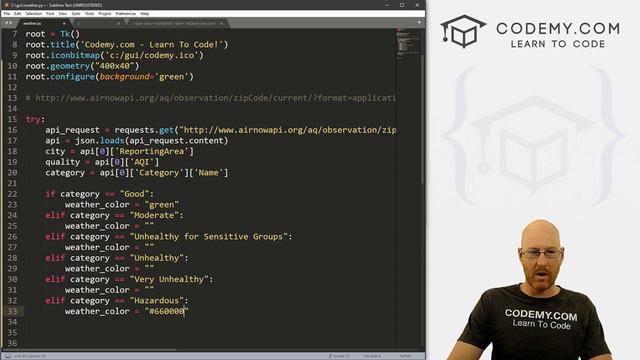 Change Colors In our Weather App - Python Tkinter GUI Tutorial 25 смотреть онлайн