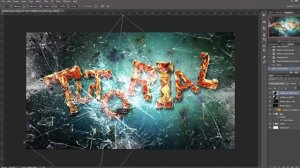 Tutorial Photoshop cum sa faci un wallpaper cu text si cioburi