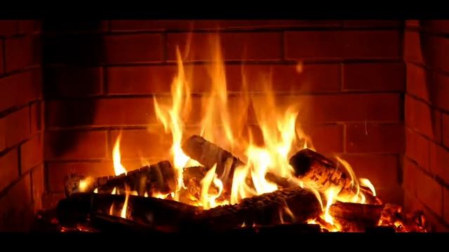 Иммитация камина. 4К видео. Сон за 10 минут.