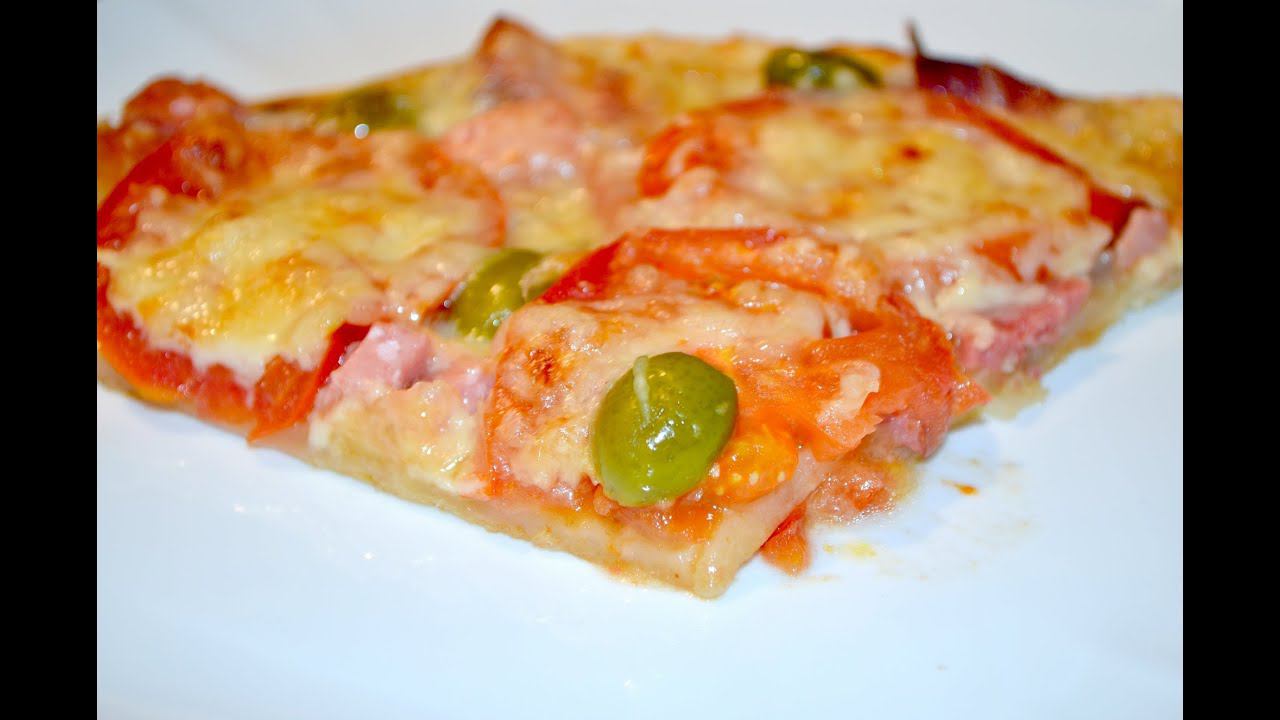 Домашняя пицца на слоеном тесте. смотреть онлайн