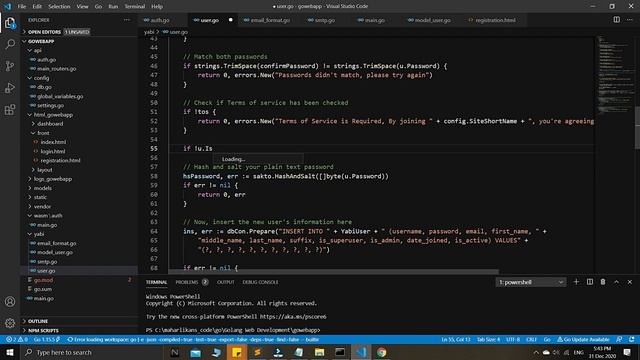 Golang HTTP User Authentication Yabi Series 6 | Golang Web Development | WebAssembly Auth System