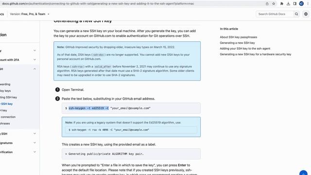 Git SSH Key Setup | Learn git in Just a Min. #18
