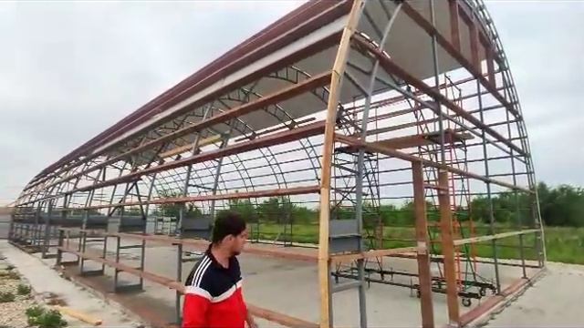 Возведение каркасного ангара смотреть онлайн