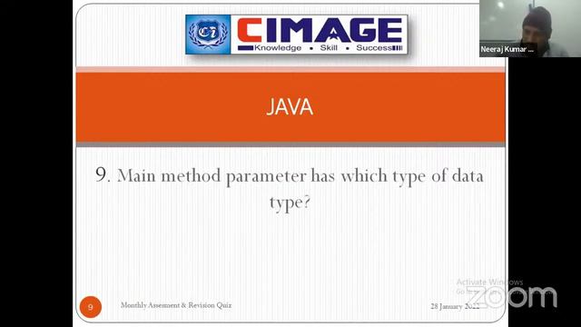 JAVA PROGRAMMING(MARQ) BCA 3RD YEAR,PPU,28-01-22 смотреть онлайн