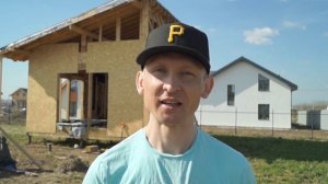 Монтаж ОСБ плит на стены каркасного дома. 14-й шаг