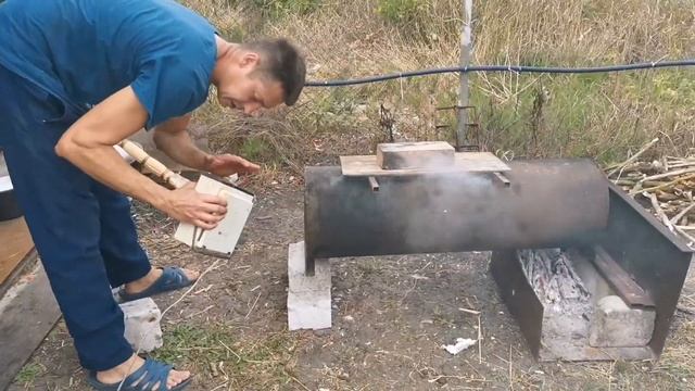 Как закоптить сало, утку, говядину | горячее копчение на вишне