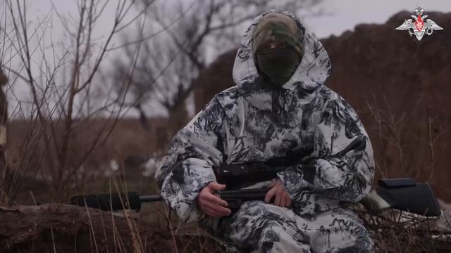 Боевая работа снайперов ЮВО на Донецком направлении