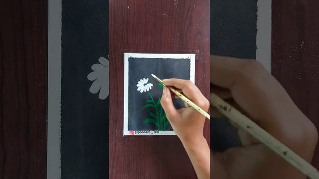 One stroke flower painting #shorts