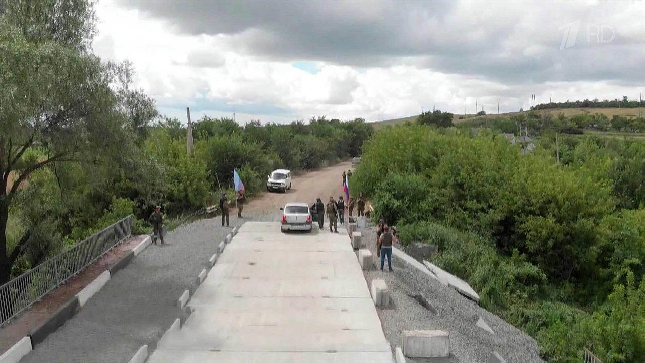 В Харьковской области восстановлен мост, который, отступая, взорвали украинские националисты