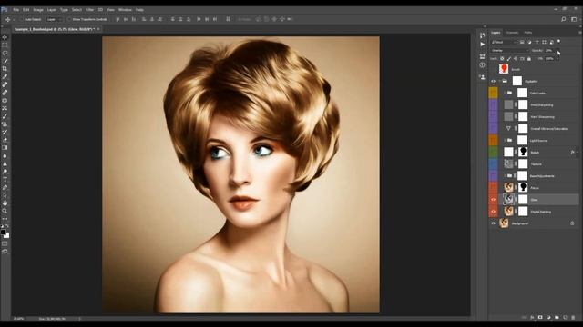 Digital Art Photoshop Action | Adobe Photoshop Tutorial смотреть онлайн