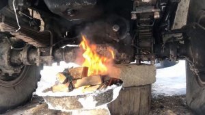 Как Заводить УРАЛ Зимой в Морозе -28