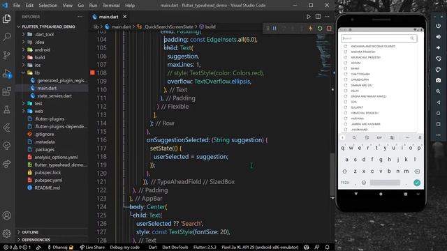 Flutter AutoComplete Text Field and Search | Flutter Tutorial