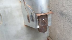 Дымоход.Шиберная заслонка за котлом.